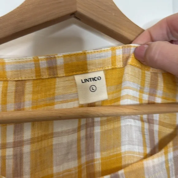 Lintico Valencia plaid linen midi dress - Picture 4 of 11